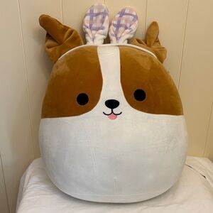 Squishmallows large 16” Easter Stuffed Plush Brendan the‎ Jack Russell Terrier
